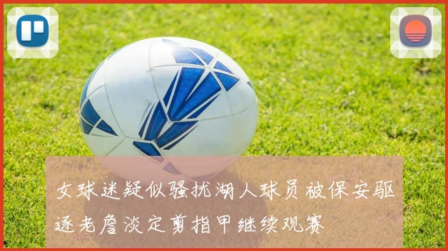 女球迷疑似骚扰湖人球员被保安驱逐老詹淡定剪指甲继续观赛